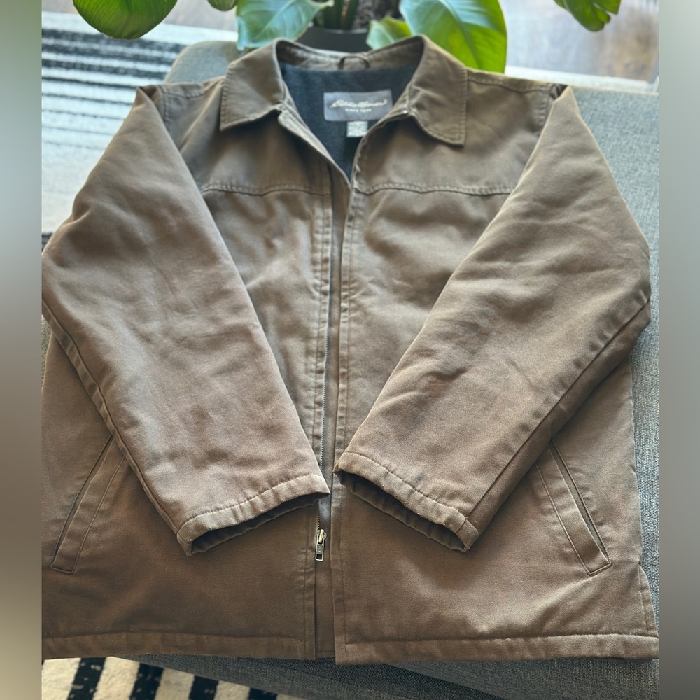 Eddie Bauer Men's Dark Brown Lightweight Jacket